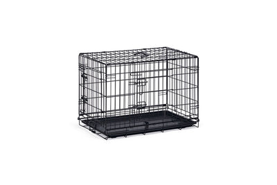 Beeztees Hundebox M – Bank – 2 Türen – faltbar schwarz – 81 x 55,5 x 61,5 cm