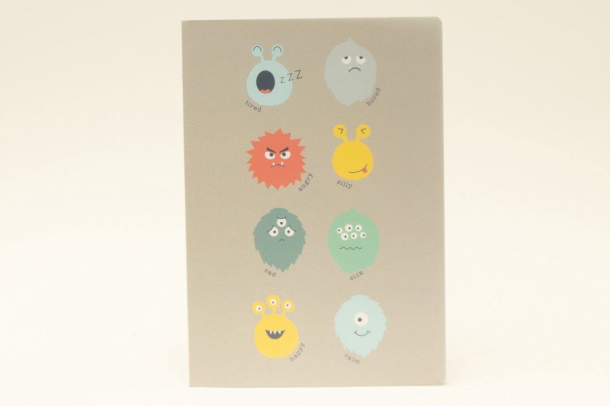 Ancor Notizbuch B'log Play Me Monsters, A4-Linie, 48 Blatt, 90 Gramm PP-Einband – an-128031