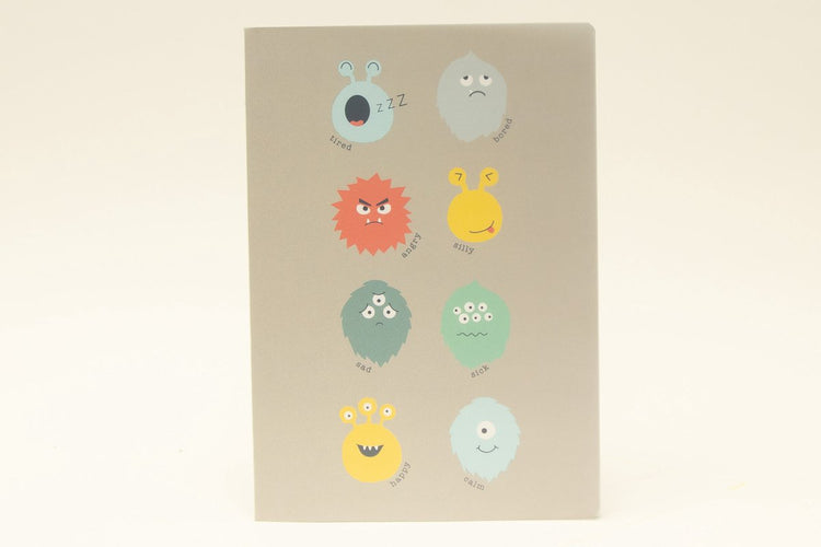 Ancor Notizbuch B'log Play Me Monsters, A4-Linie, 48 Blatt, 90 Gramm PP-Einband – an-128031