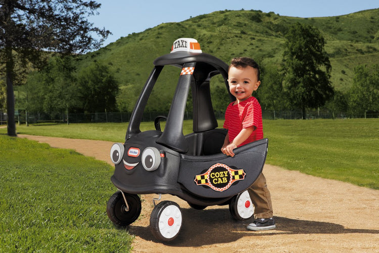 Little Tikes gemütliches Coupé-Taxi-Laufauto – Schwarz