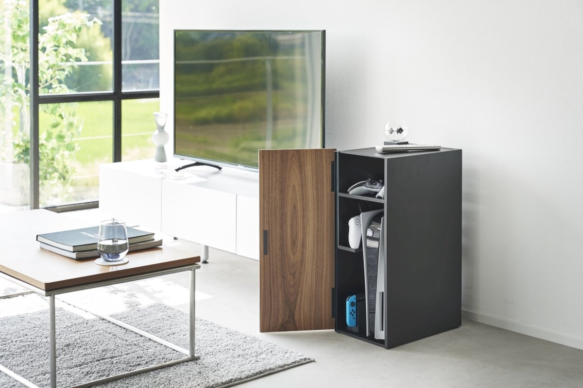 Yamazaki Spielekonsolenschrank – Tower – Schwarz