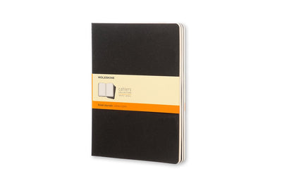 Moleskine Cahier-Tagebücher – extra groß – liniert – schwarz – 3er-Set