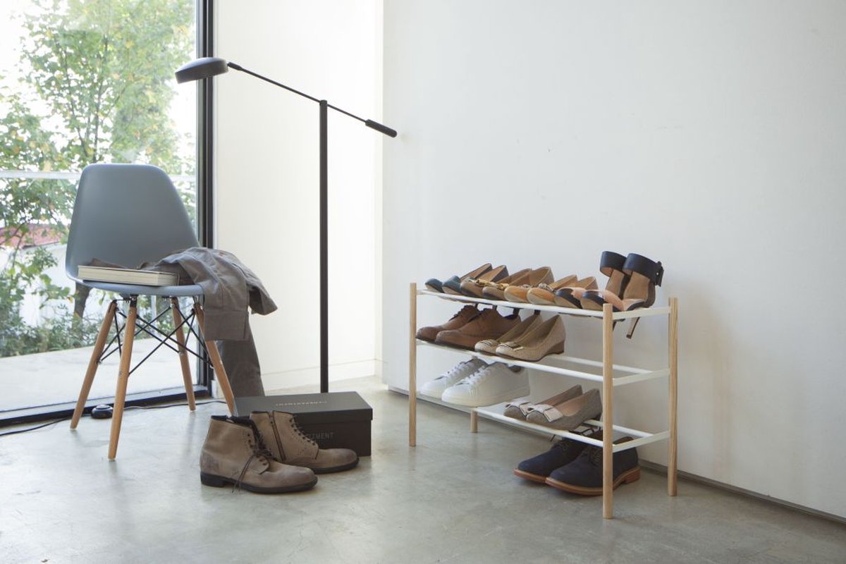 Yamazaki Schuhregal ausziehbar – schlicht – weiß