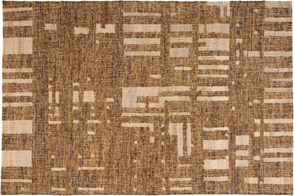 Woood ian handgewebter Teppich – Wolle – Braun 170 x 240 cm