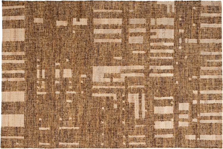 Woood ian handgewebter Teppich – Wolle – Braun 170 x 240 cm