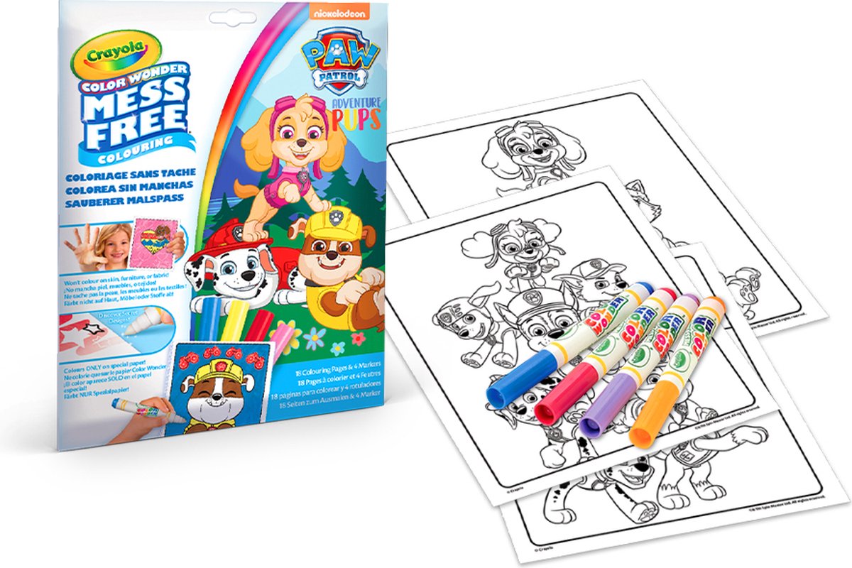 Crayola – Farbwunder – Hobbypaket – Paw Patrol – Malbuch für Kinder