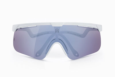 Alba Optics Fahrradbrille – Delta White VZUM F-Linse Flamingo Lei