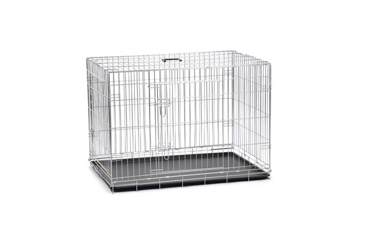 Beeztees Hundebox XL – Bank – 2 Türen – faltbar – verzinkt – 107 x 70 x 76 cm