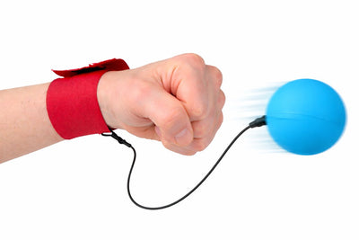 Eddy Toys Handgelink-Rückprallball – 33289 – Ball mit elastischer Kordel und verstellbarer Handschlaufe – Outdoor-Spielzeug – Handgelenk-Rückprallball – 1 zufällige Farbe