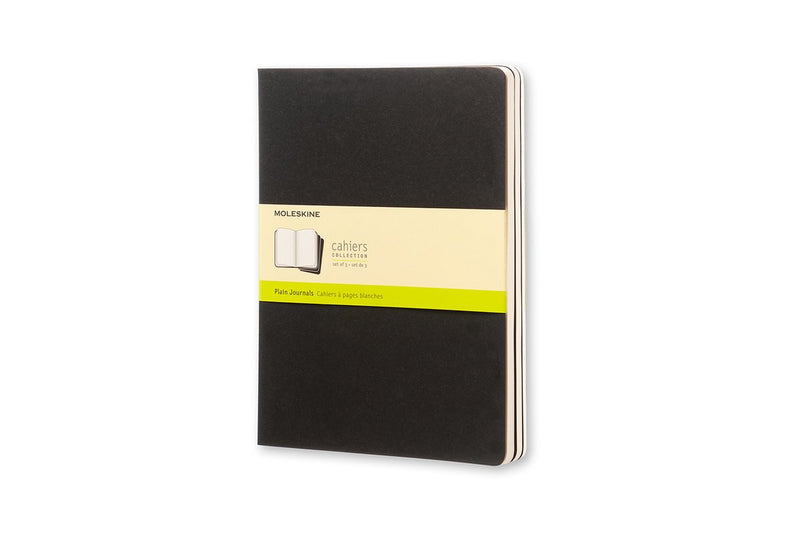 Moleskine Cahier-Tagebücher – extra groß – leer – schwarz – 3er-Set