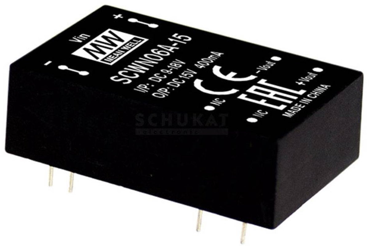 Mean Well SCWN06B-12 DC-DC-Wandlermodul 500 mA 6 W Anzahl der Ausgänge: 1 x Inhalt 1 Stück(e)