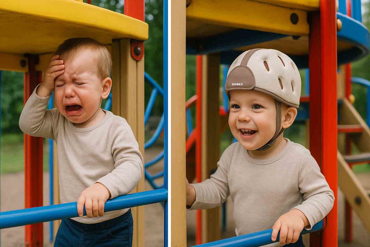 Dooky® Dooky Baby-Schutzhelm – leichter Schutzhelm 6–24 Monate – verstellbar, stoßdämpfend