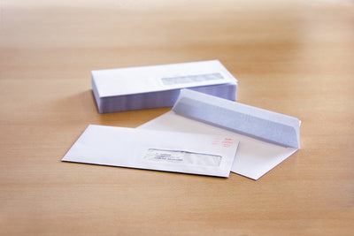 Dienstumschlag für Gemeindehäuser – 110 x 220 mm – DL (EA 5 6) – Fenster rechts – gummiert – weiß – 500 Stück – RD-202030