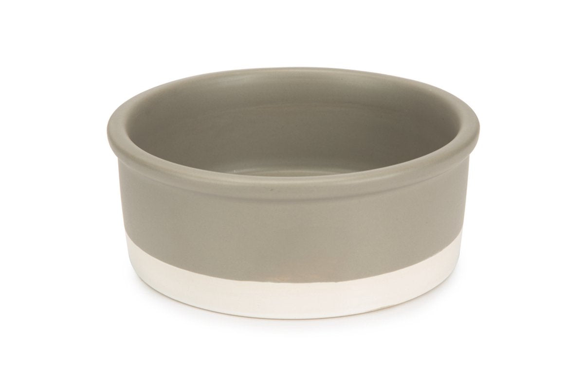 Entworfen von Lotte Joa – Futternapf für Hunde – Keramik – Grau – 20 x 20 x 7,5 cm