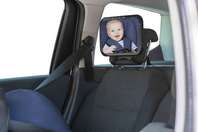 Dooky Autospiegel – sicherer Babyspiegel für den Rücksitz – 360 Grad verstellbar – einfach anzubringen – Universalgröße 25,5 x 17,5 cm