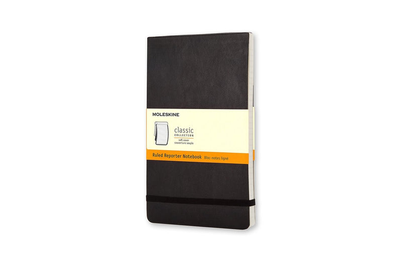 Moleskine Reporter-Notizbuch – Tasche – Softcover – liniert – Schwarz