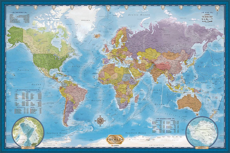 Eurographics – Weltkarte [Weltkarte] – 5000 Teile 101,5 x 152,5 cm (B x H) – Puzzle
