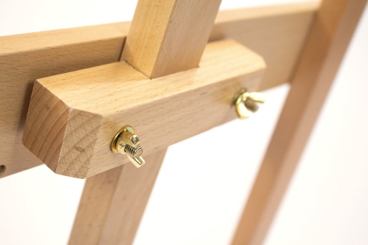 Kangaro-Staffelei – Stativ – für Leinwände mit einer Dicke von 4,9 cm – Buchenholz – 61 x 151 x 90 cm – k-830005