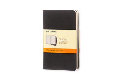 Moleskine Cahier-Tagebücher – Taschenformat – liniert – Schwarz – 3er-Set