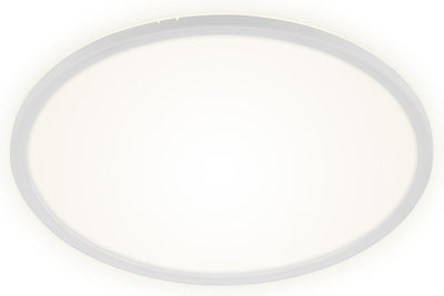 Briloner slim - LED Deckenleuchte - dimmbare Deckenleuchte - Deckenleuchte mit Hintergrundbeleuchtung - inkl. Fernbedienung - 22 Watt - 3000 Lumen - Weiß