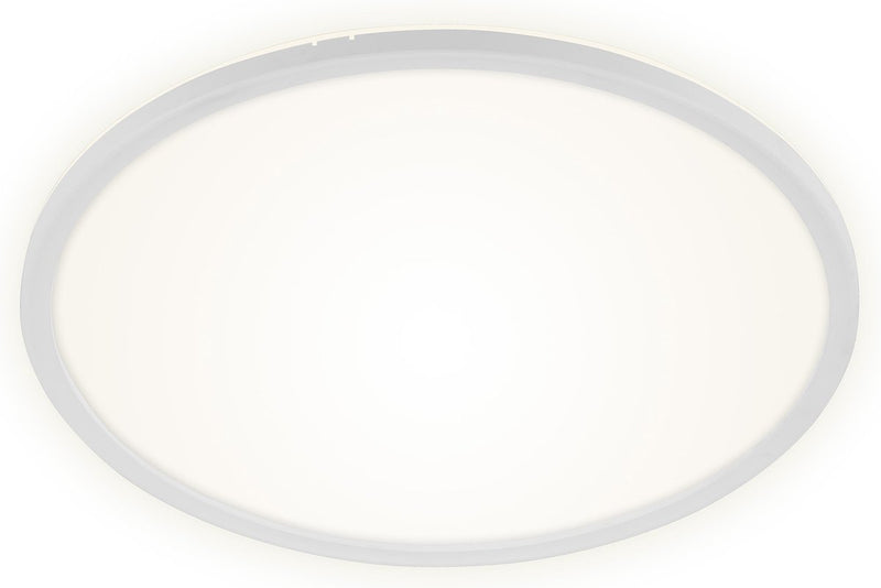 Briloner slim - LED Deckenleuchte - dimmbare Deckenleuchte - Deckenleuchte mit Hintergrundbeleuchtung - inkl. Fernbedienung - 22 Watt - 3000 Lumen - Weiß