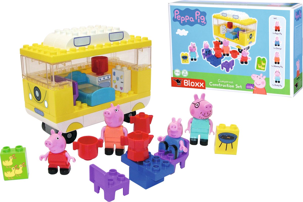 Big-bloxx Peppa Pig Camper-Konstruktionsspielzeug