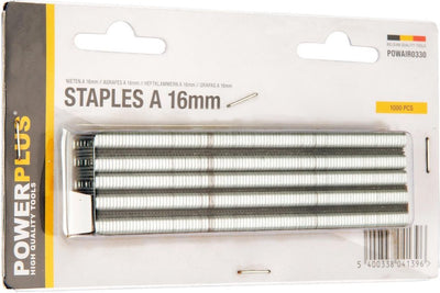 Powerplus powair0331 Heftklammern – für Tacker – Typ A – 20 mm – 1000 Stück