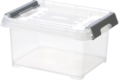 Curver | handliche Box - plus 2l + graue Clips mit Deckel