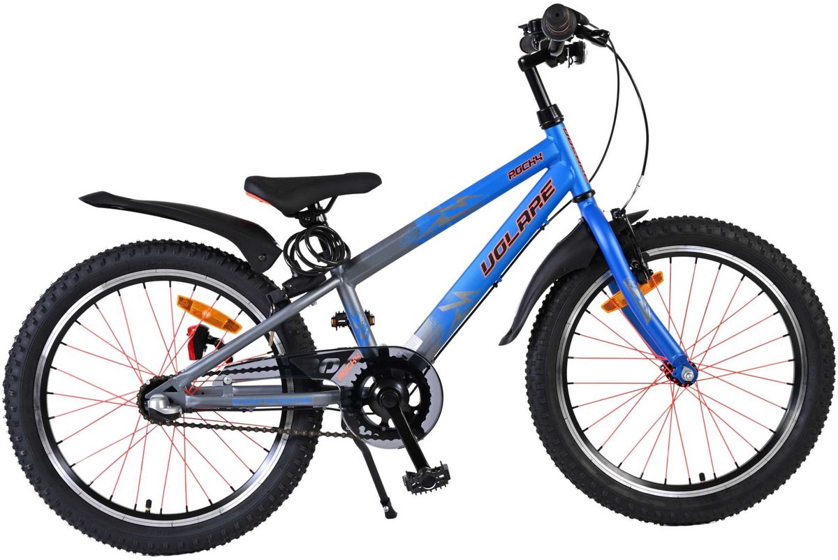 Volare 20 Zoll Fahrrad Rocky 3V Bremsnabe blau grau 42015