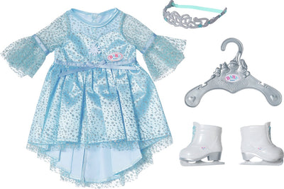Baby geborene Prinzessin auf Eiskleid 43 cm
