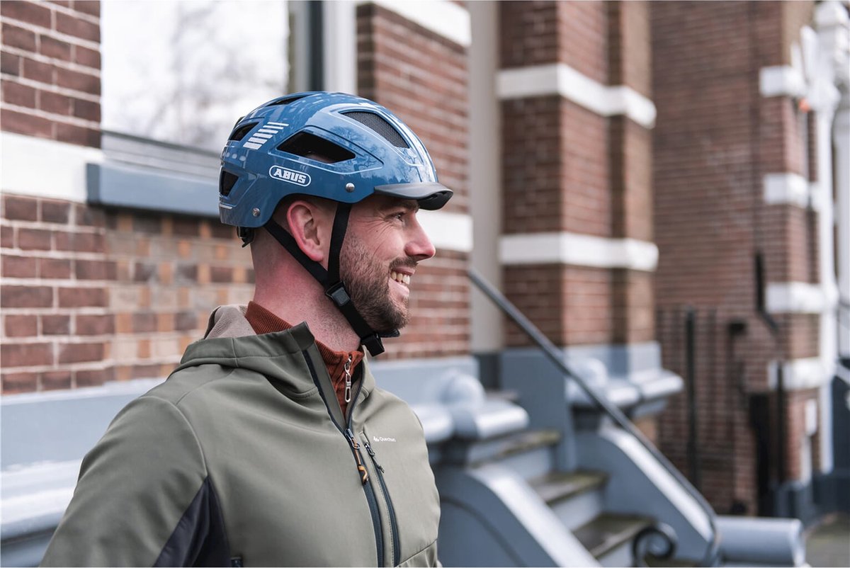 ABUS HELM HYBAN 2.0 LED-Signal Gletscher L 56-61 cm