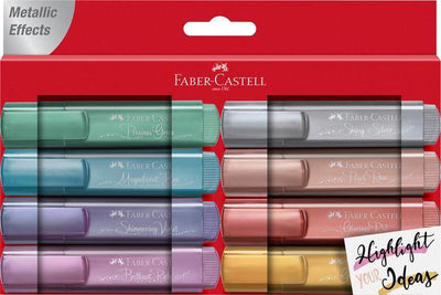 Faber-Castell Textmarker – 8 Stück – Metallic – Textmarker – FC-154689