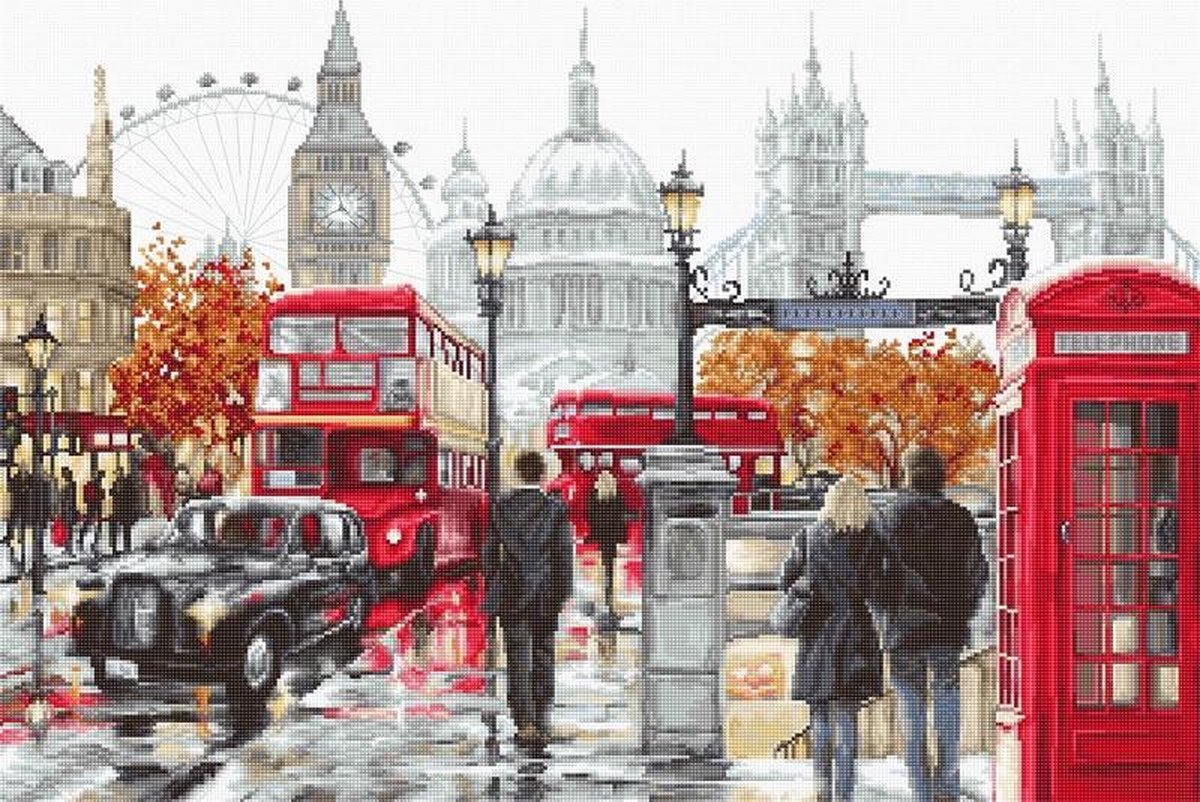 Luca-s Stickset London – komplettes Stickset mit Zählmuster