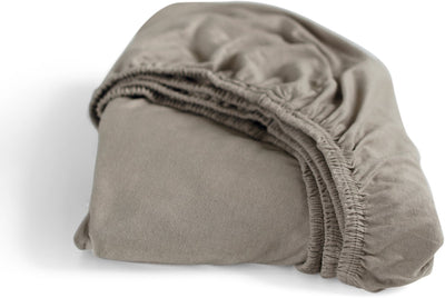 Cinderella - Spannbettlaken (bis 35 cm) - Jersey - 180x200 cm 210 cm - Taupe