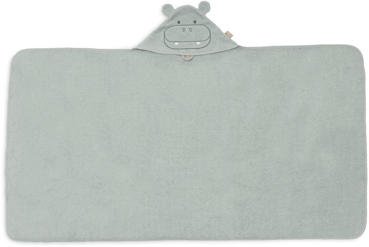 Jollein Badeumhang Frottee 70x130cm Nilpferd glücklich
