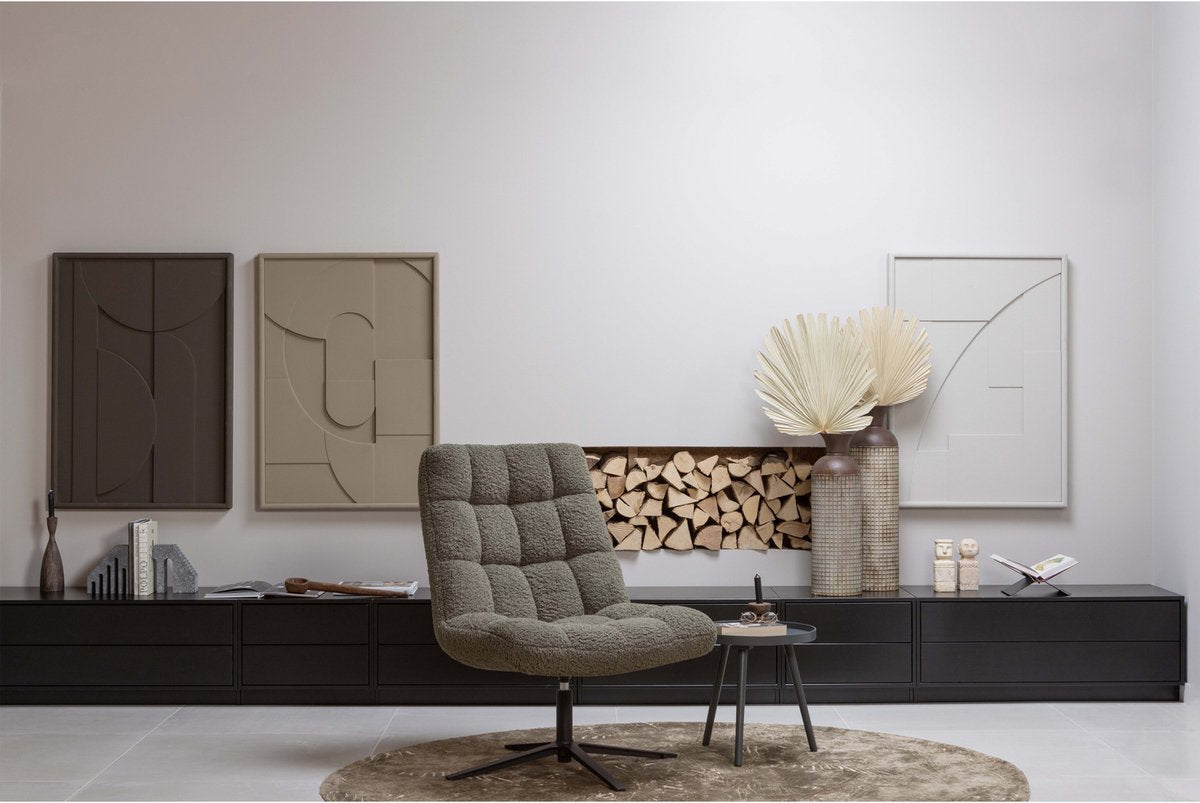 Woood Job Drehsessel - Teddy - Grün - 101x70x85