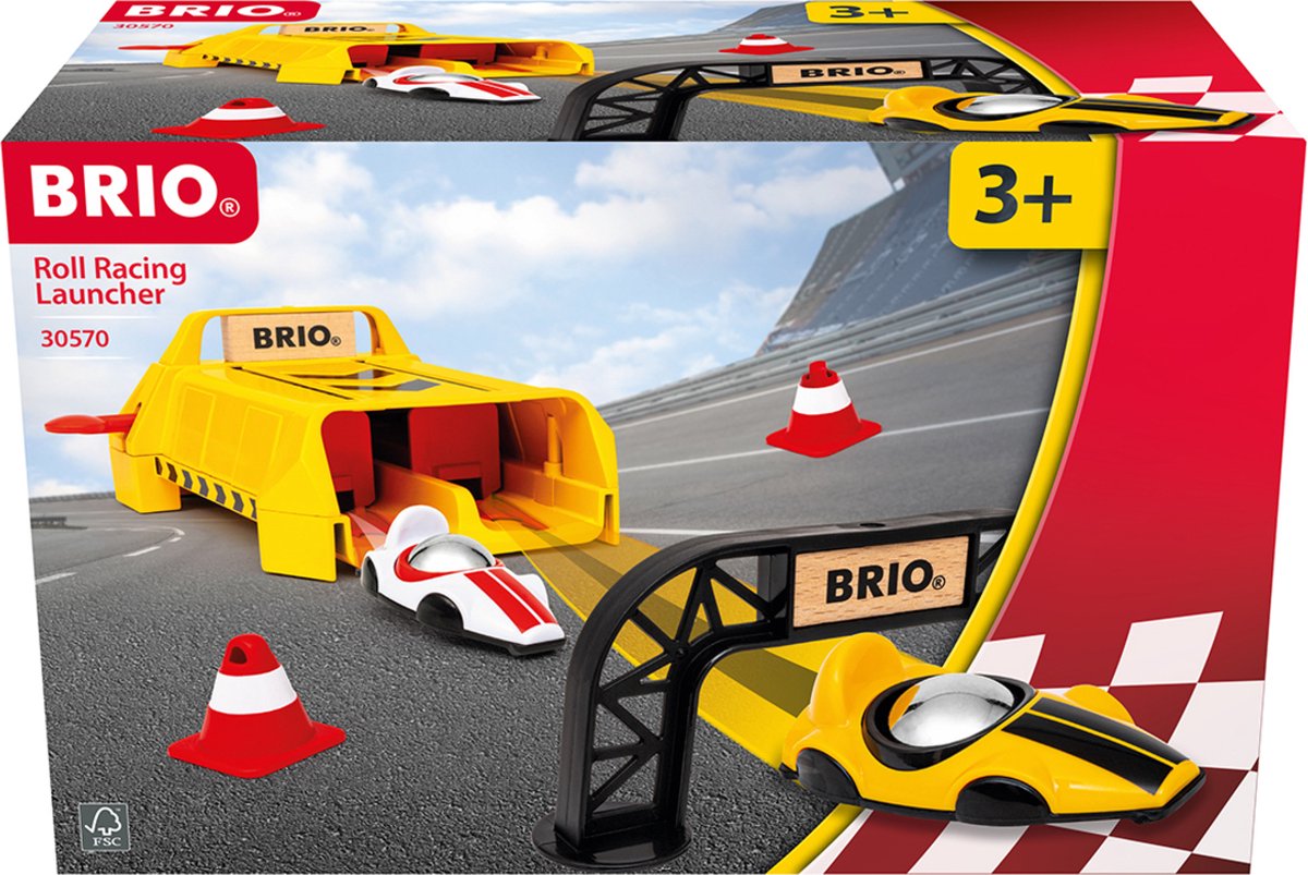 Ravensburger Brio - 30570 Trägerrakete mit Trolleys | Spielzeug-Rennautos für Kinder ab 3 Jahren