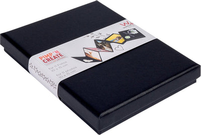 Walther fb-098-b Leporello-Box – Größe 12 x 16,5 x 2 cm – 11 Fotos 10 x 15 cm – Schwarz