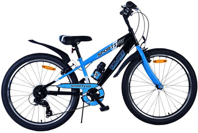 Volare Sportivo Kinderbike Jungen 24 Zoll 7 Geschwindigkeit schwarzblau