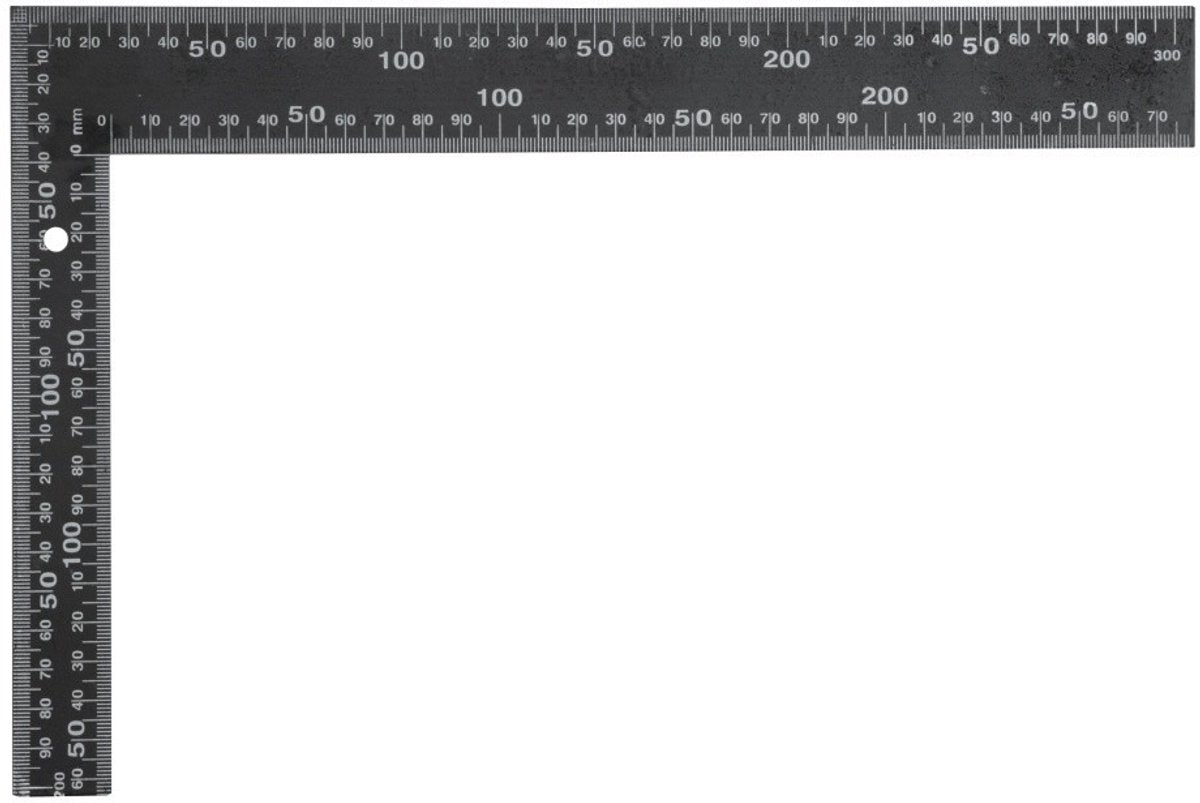 Vorel-Serie – Metallquadrat – 300 x 200 mm – schwarz – langlebig