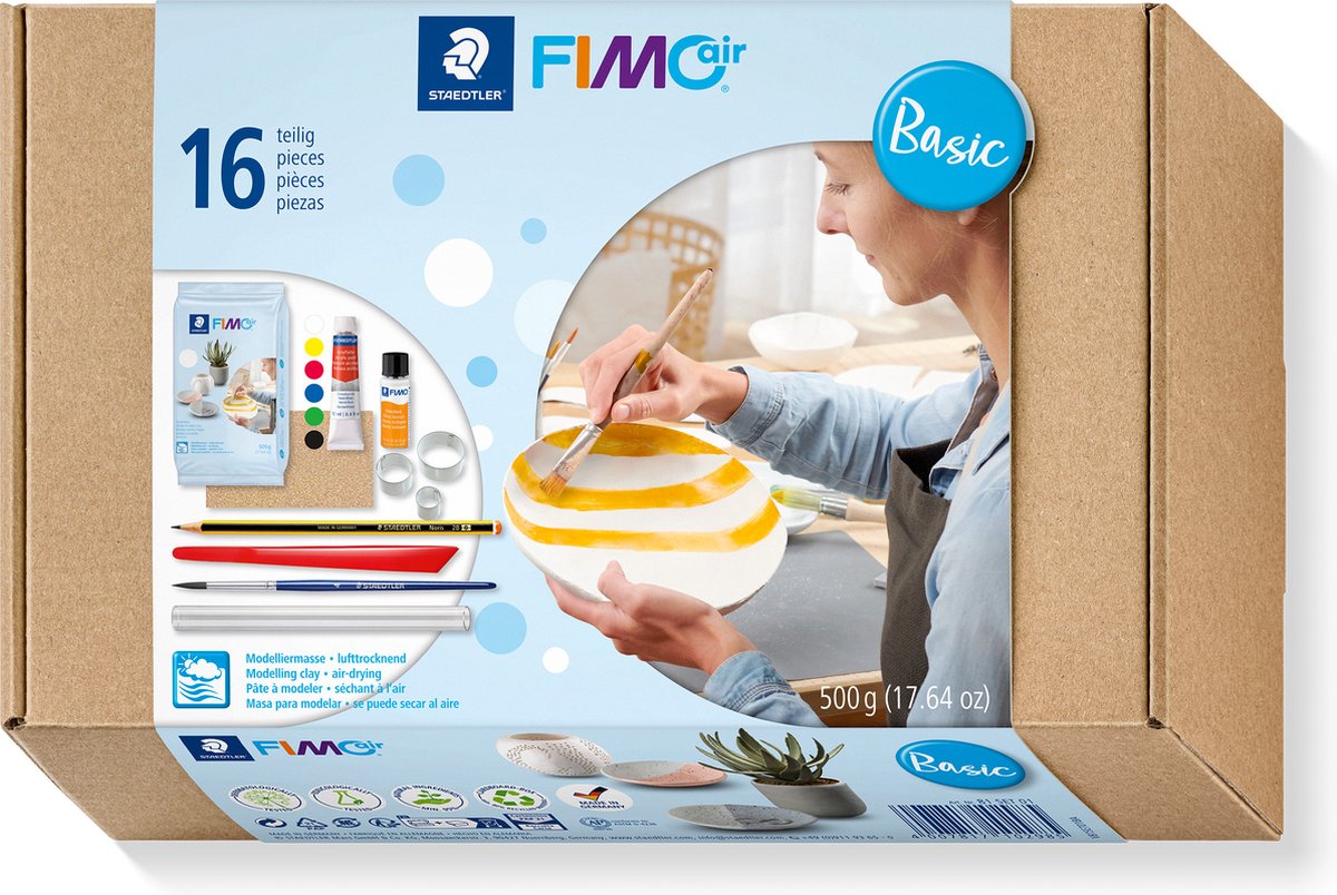 Fimo Air – lufttrocknende Modelliermasse – Set Basic