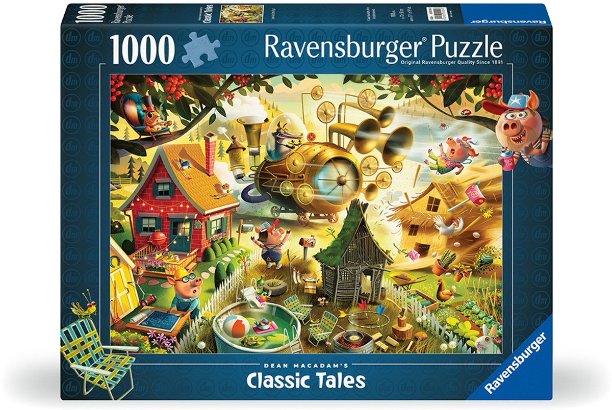 Ravensburger aufgepasst, kleine Schweinchen! - Dean Macadam - Puzzle mit 1000 Teilen