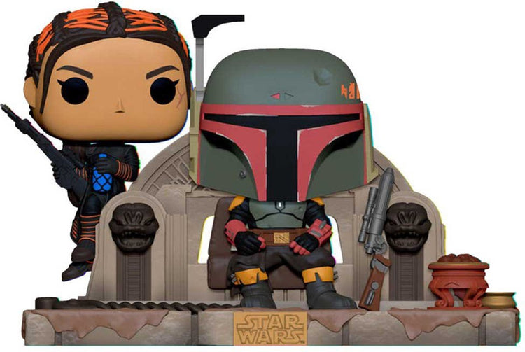 Funko-Pop! Moment: Star Wars The Mandalorian – Boba Fett und Fennec auf dem Thron