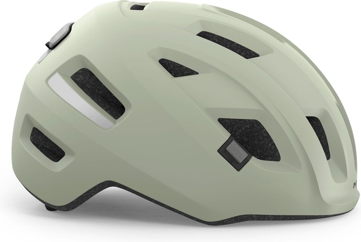 Mit E-Mob Fahrradhelm Herren Damen – Fahrradhelm E-Bike Erwachsene – Größe L (58–61 cm) – NTA8776 – Moosgrau