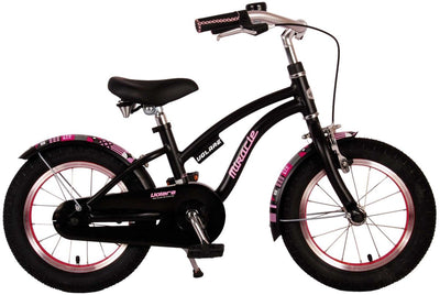 Volare Miracle Cruiser Kinderfahrrad - Mädchen - 16 Zoll - Matt Black - Prime Collection