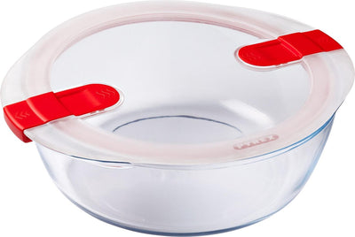 Pyrex Cook, Warmhaltebehälter rund mit Deckel 26 x 23 cm