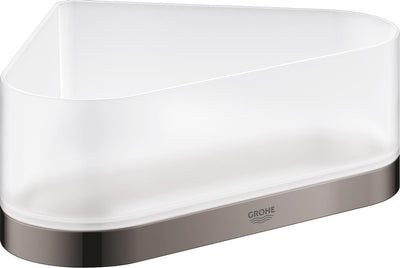 Grohe Selection Eckduschwanne mit Halterung – Hartgraphit (dunkelgrau) – 41038a00