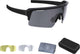 Bbb Cycling Fahrradbrille Herren und Damen Fuse – Fahrradsonnenbrille mit großer torischer Linse für 100 % UV-Schutz – Antibeschlag-Sportbrille mit 3 leichten Gläsern und Brillenetui – Mattschwarzer Rauch – Bsg-65