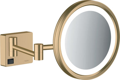 Hansgrohe addstoris Rasierspiegel LED-Licht gebürstete Bronze