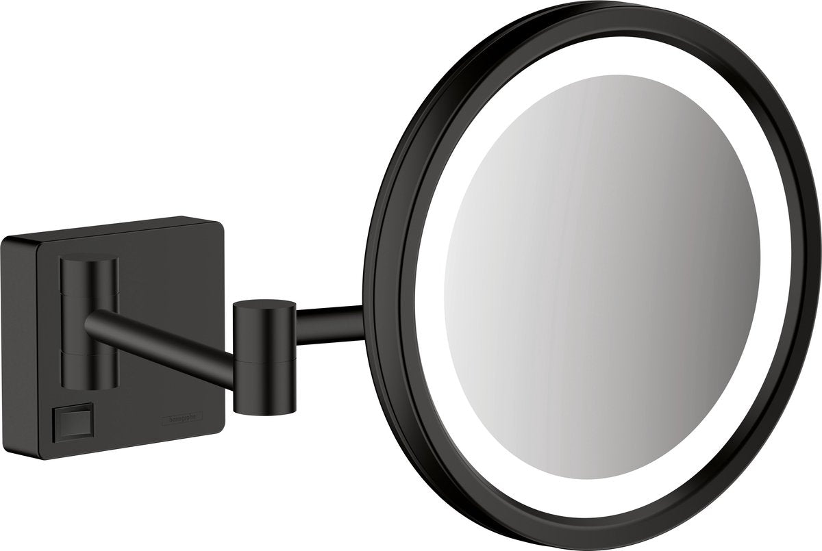 Hansgrohe addstoris Rasierspiegel LED-Licht mattschwarz